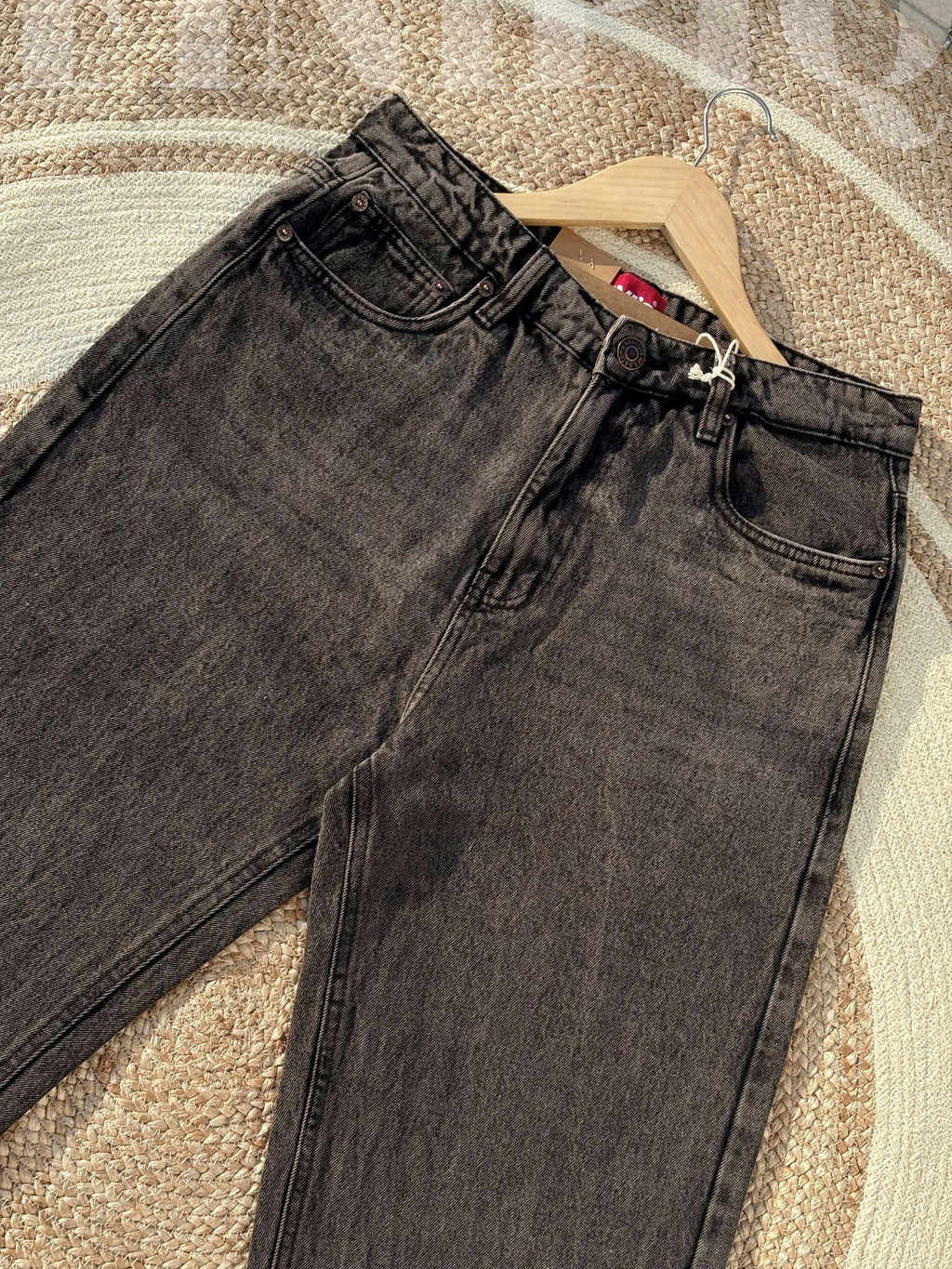 Finipiq 100% Export (Obsidian Wash) semi-baggy denim.🍃
