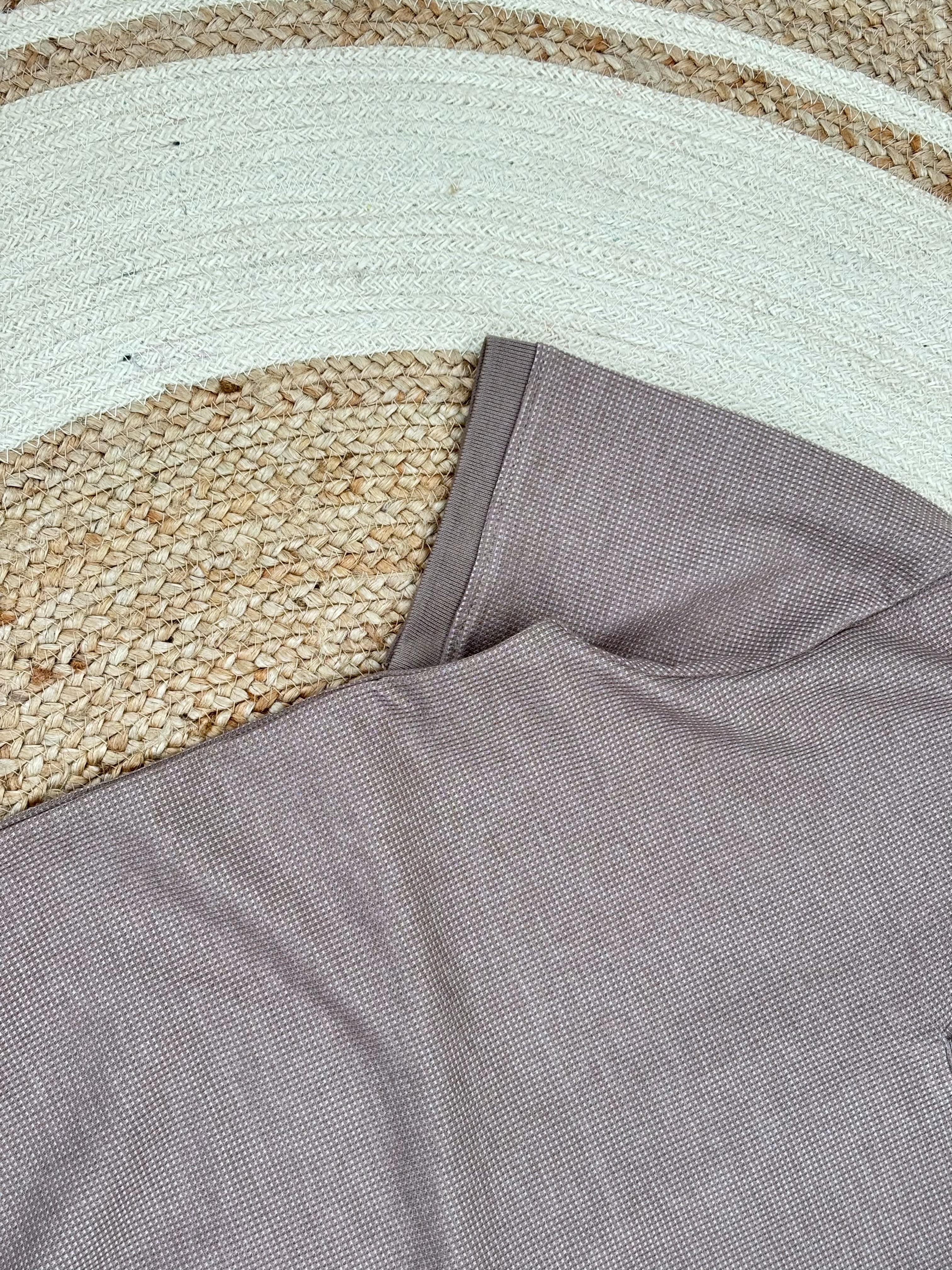 V Neck Polo Brown