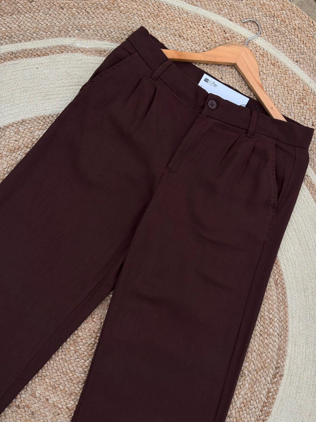Finipiq Baggy Coffee Linen Pant.🍃