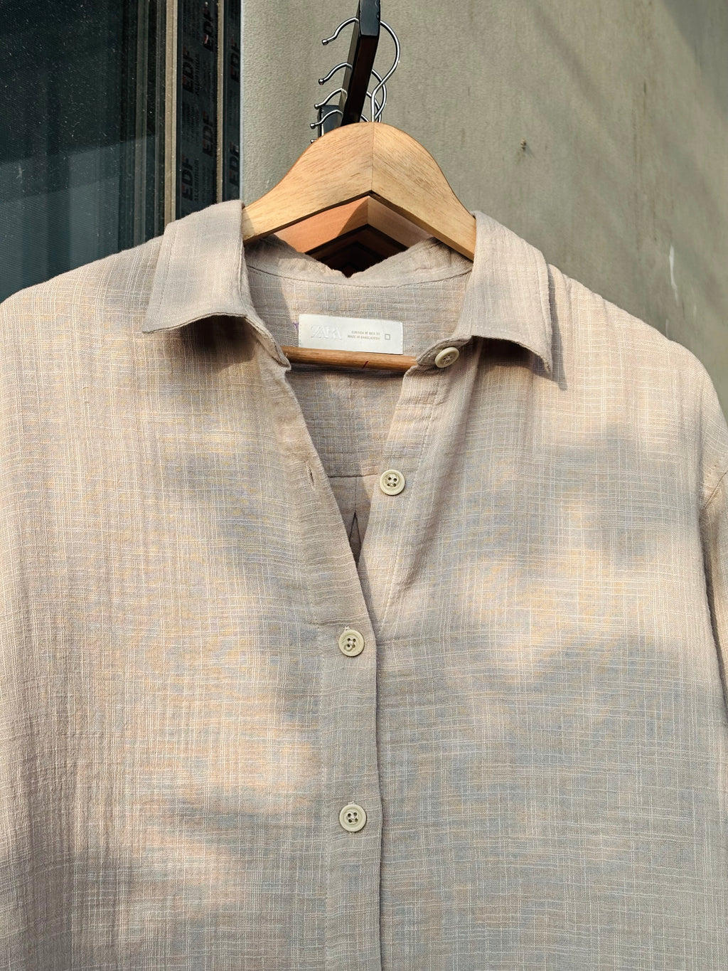 FINIPIQ (light Gray) Sunday Oversized Shirt.🍃