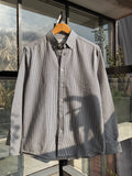 FINIPIQ Classic Striped (Charcoal Grey) Shirt.🍂