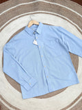 Boxy linen Sky blue shirt
