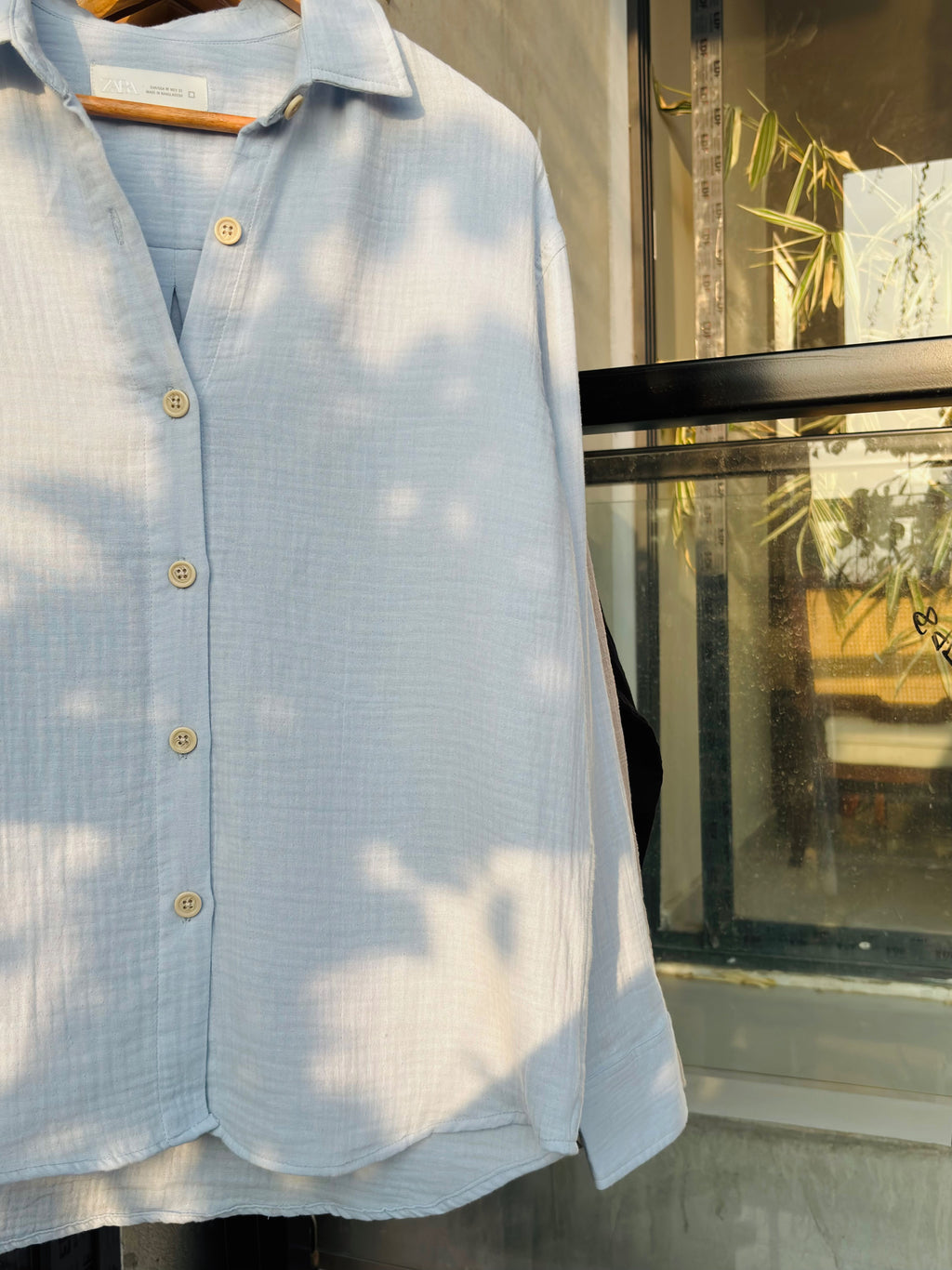 FINIPIQ (Sky Blue) Sunday Oversized Shirt.🍃