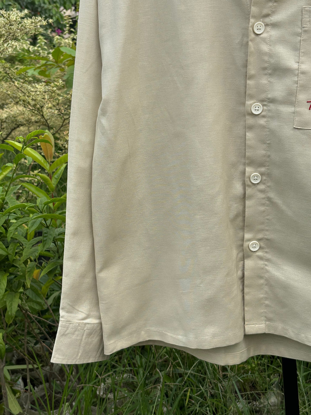 Finipiq (Off-White) Fancy Linen Boxy shirt.🍃