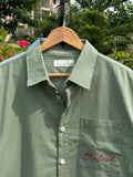 Finipiq (Sage Green) Fancy Linen Boxy shirt.🍃