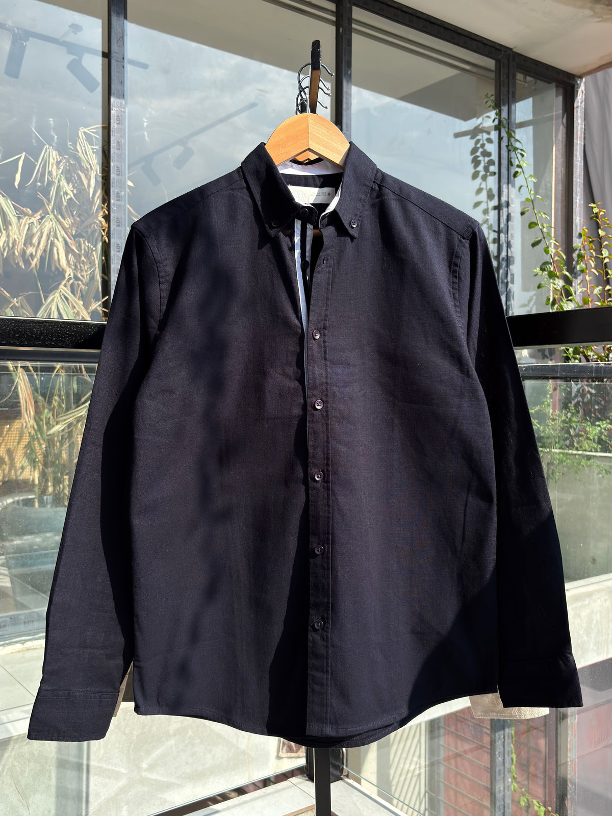 FINIPIQ Signature (Navy Blue) Oxford Shirt.🍂