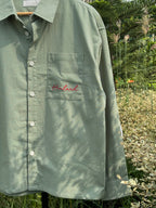 Finipiq (Sage Green) Fancy Linen Boxy shirt.🍃