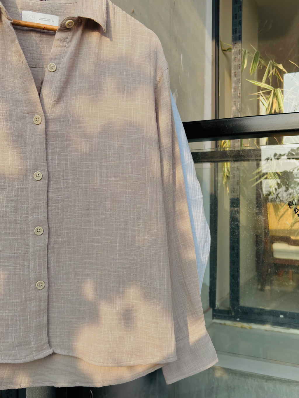 FINIPIQ (light Gray) Sunday Oversized Shirt.🍃