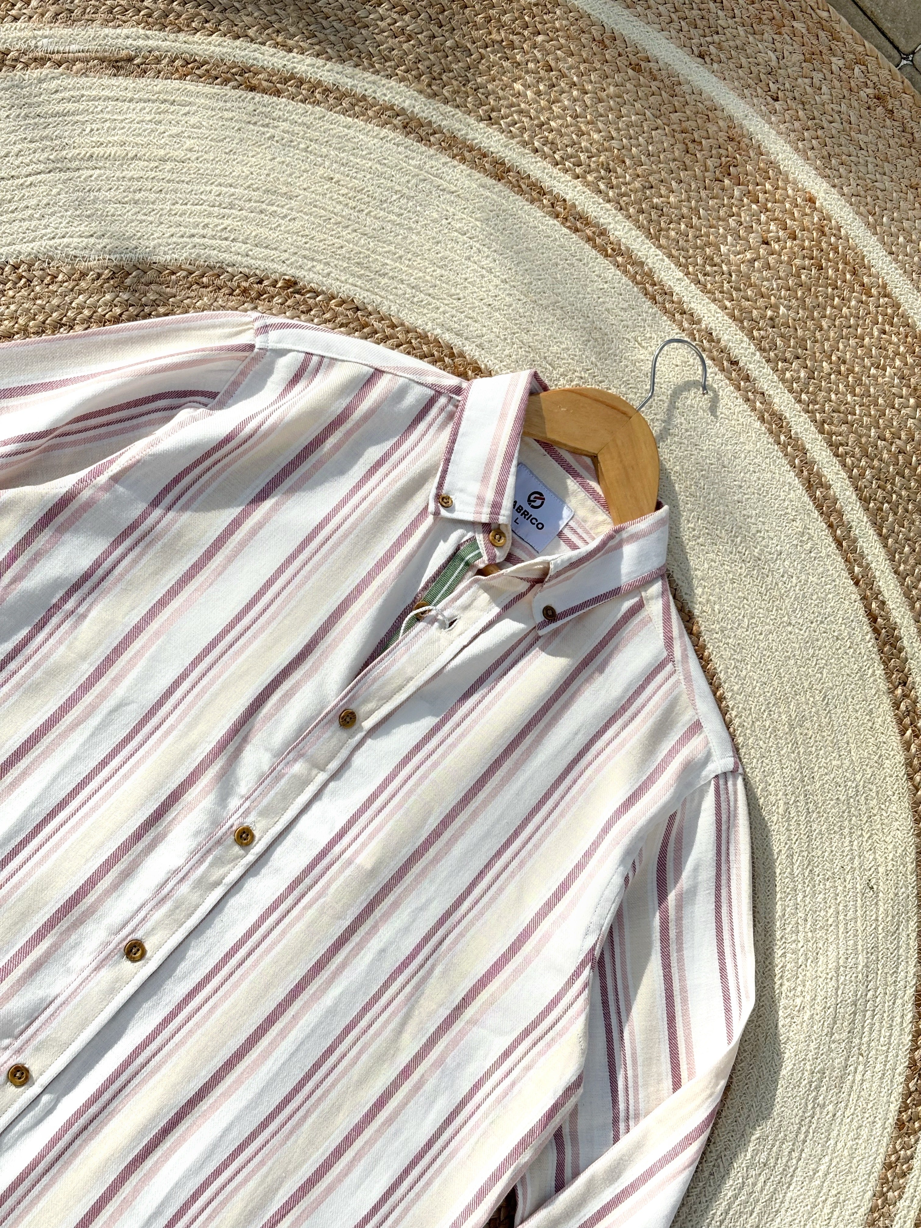 Finipiq Blush Stripe Full Sleeve.