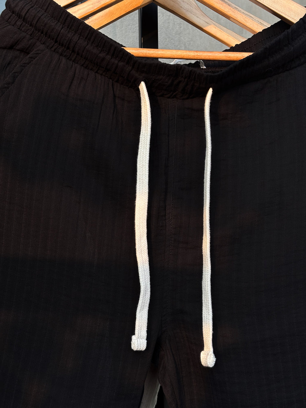 Finipiq (Black) Flow Baggy Linen Pant.🍃