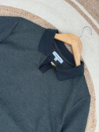 V Neck Polo Bottle Green