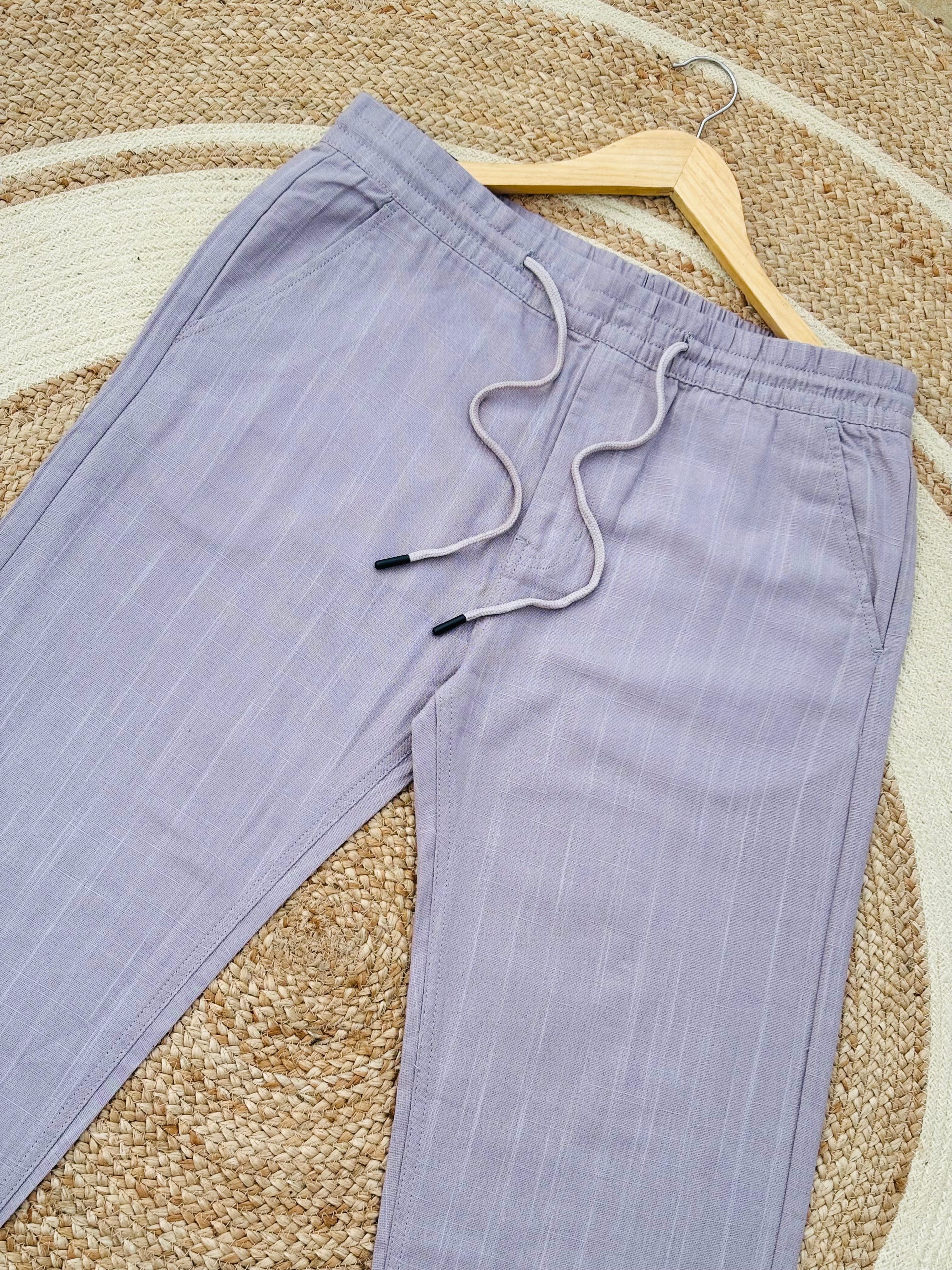 Finipiq- Export Quality Regular fit (Grey) Linen pant.
