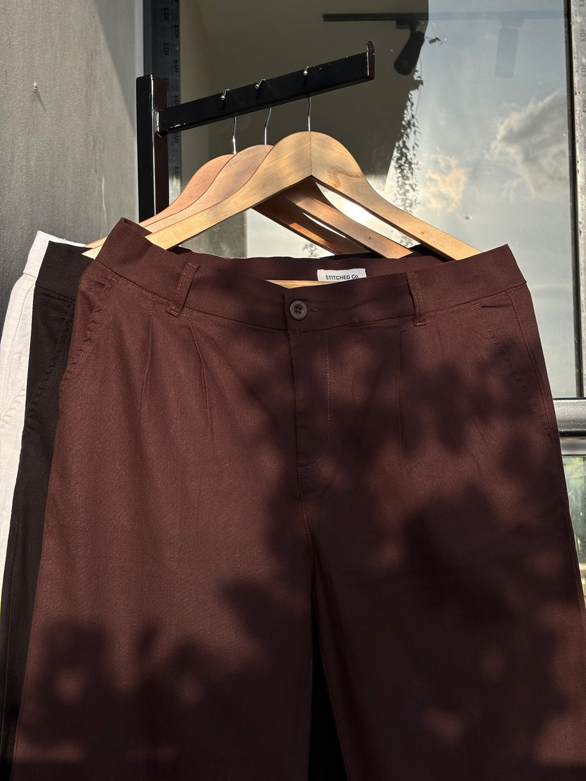 Finipiq Baggy (Coffee) Linen Pant.🍃