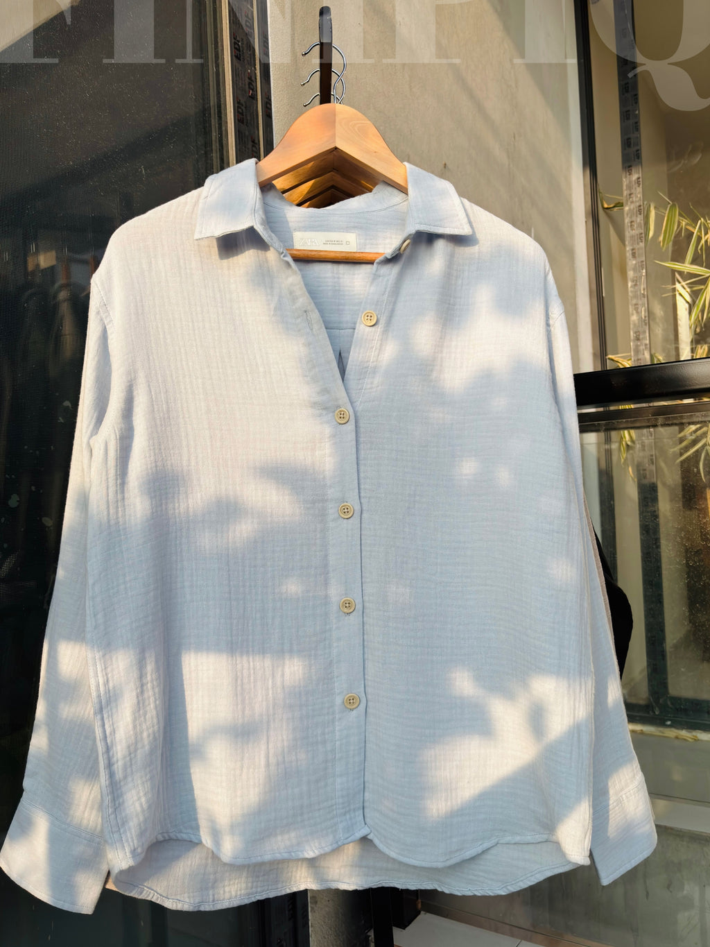 FINIPIQ (Sky Blue) Sunday Oversized Shirt.🍃