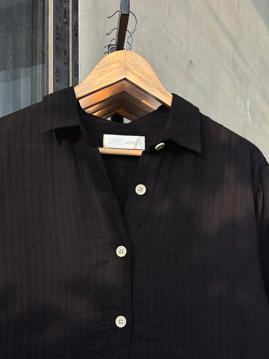 FINIPIQ (Black) Sunday Oversized Shirt.🍃