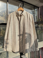 FINIPIQ Classic Striped (Natural Beige) Shirt.🍂