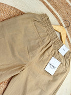 Semi-Baggy Light Olive Linen pant