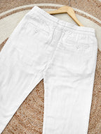 Finipiq- Export Quality Regular fit (White) Linen pant.