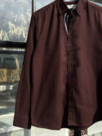 FINIPIQ Signature (Coffee) Oxford Shirt.🍂