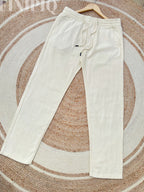 Finipiq- Export Quality Regular fit (Beige) Linen pant.