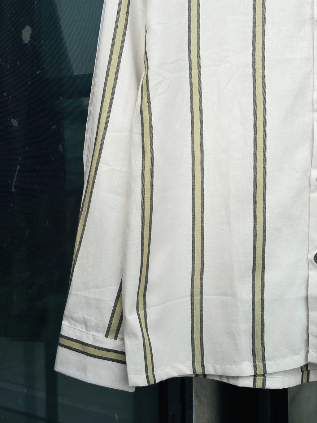 Finipiq Sage Stripe Boxy Shirt.🍃
