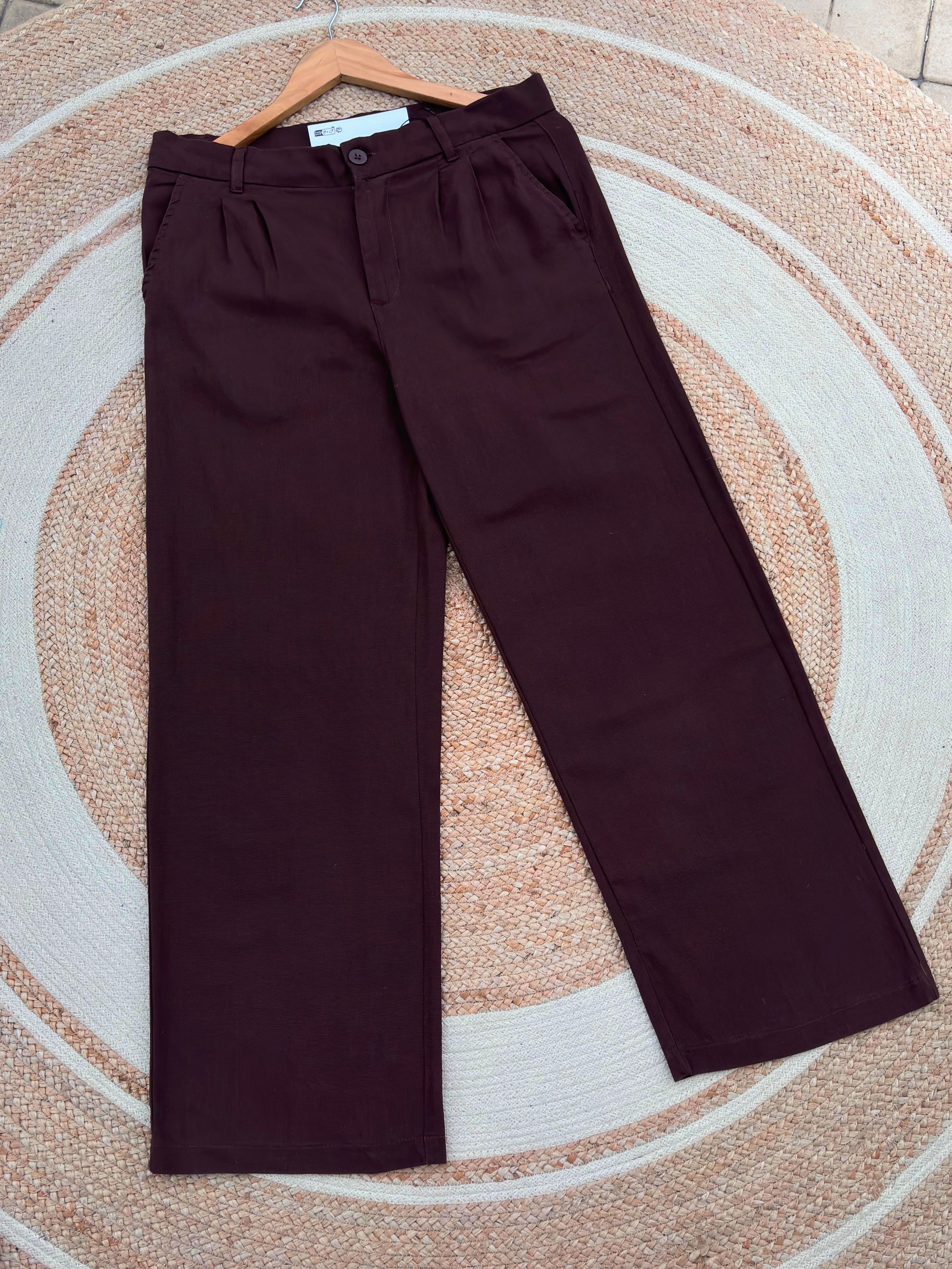 Finipiq Baggy Coffee Linen Pant.🍃
