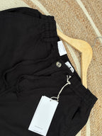 Semi-Baggy Black Linen pant