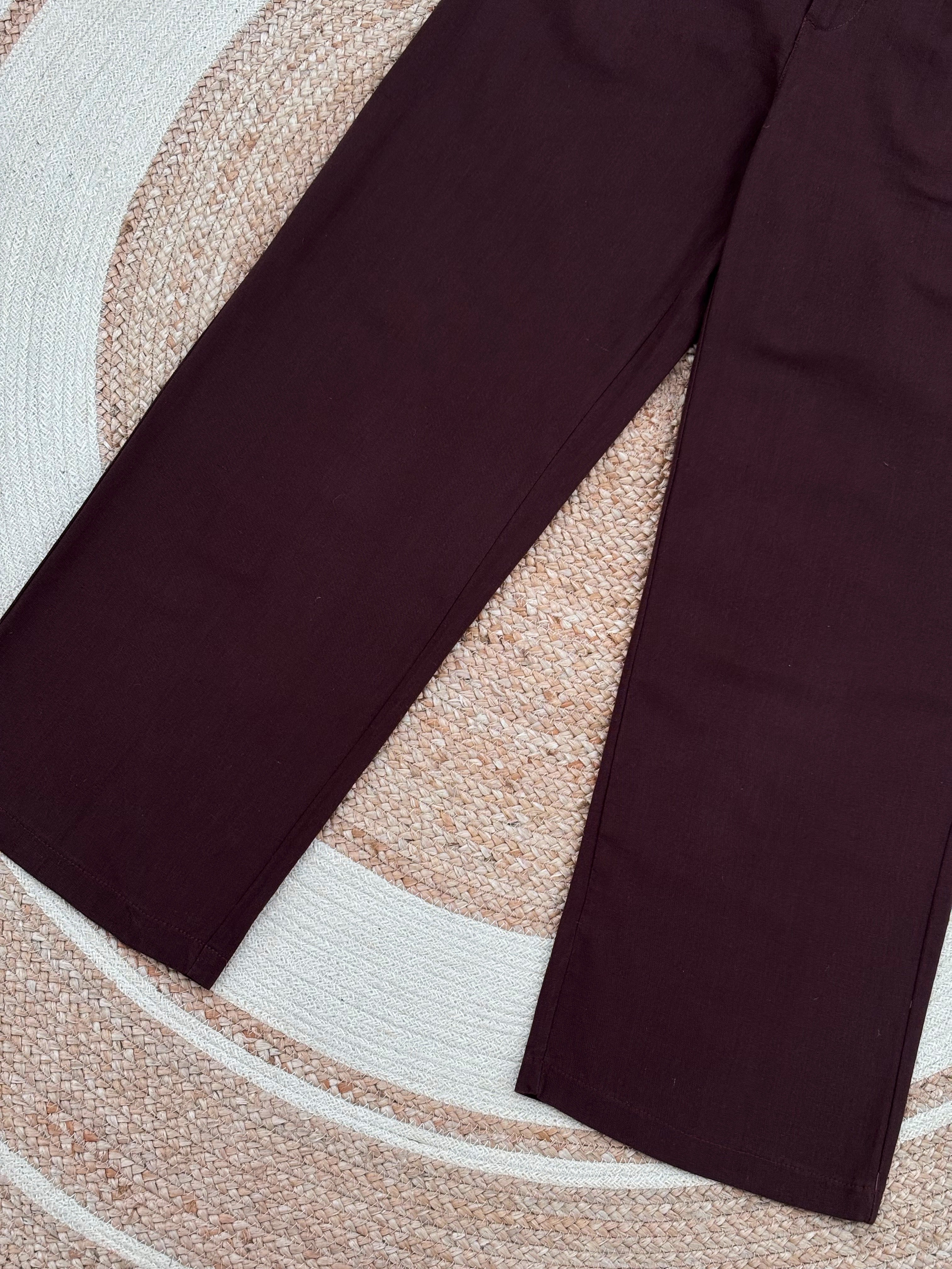 Finipiq Baggy Coffee Linen Pant.🍃