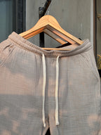 Finipiq (Light gray) Flow Baggy Linen Pant.🍃