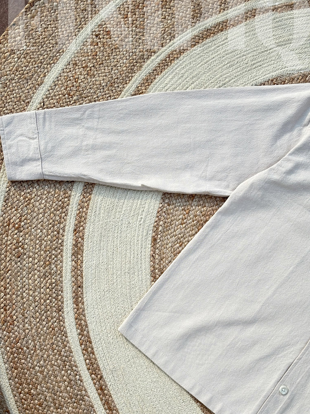 Espresso Fancy Cuban (Off White) Linen Boxy shirt