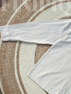 Espresso Fancy Cuban (Off White) Linen Boxy shirt