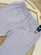 Finipiq- Export Quality Regular fit (Grey) Linen pant.