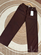 Semi-Baggy Coffee Linen pant