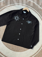 Espresso Fancy Cuban (Black) Linen Boxy shirt