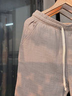 Finipiq (Light gray) Flow Baggy Linen Pant.🍃