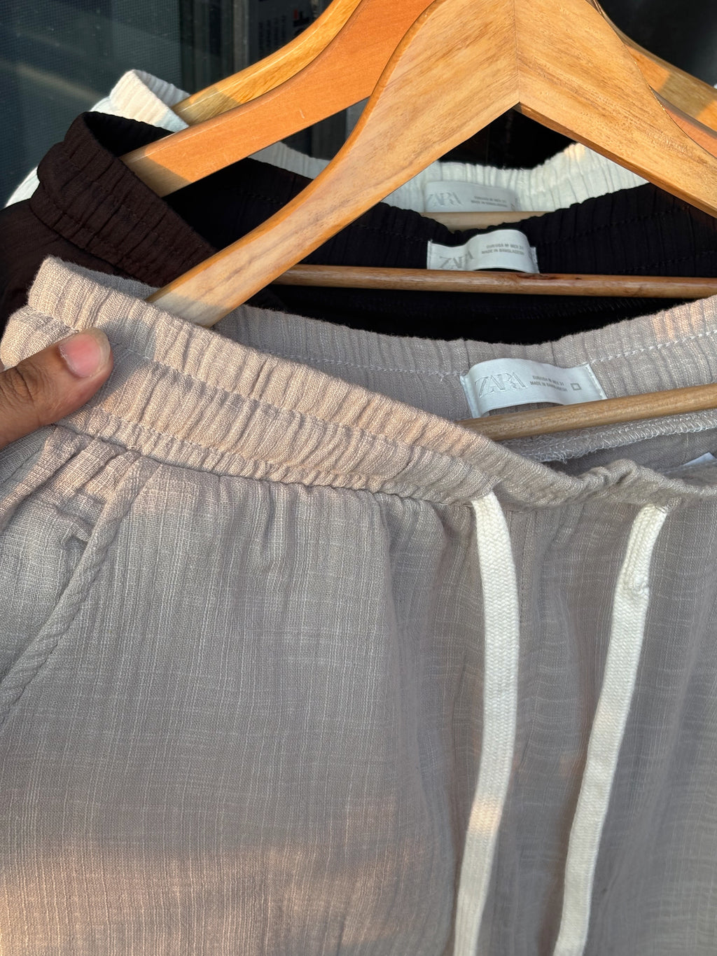 Finipiq (Light gray) Flow Baggy Linen Pant.🍃