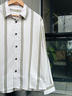 Finipiq Sage Stripe Boxy Shirt.🍃