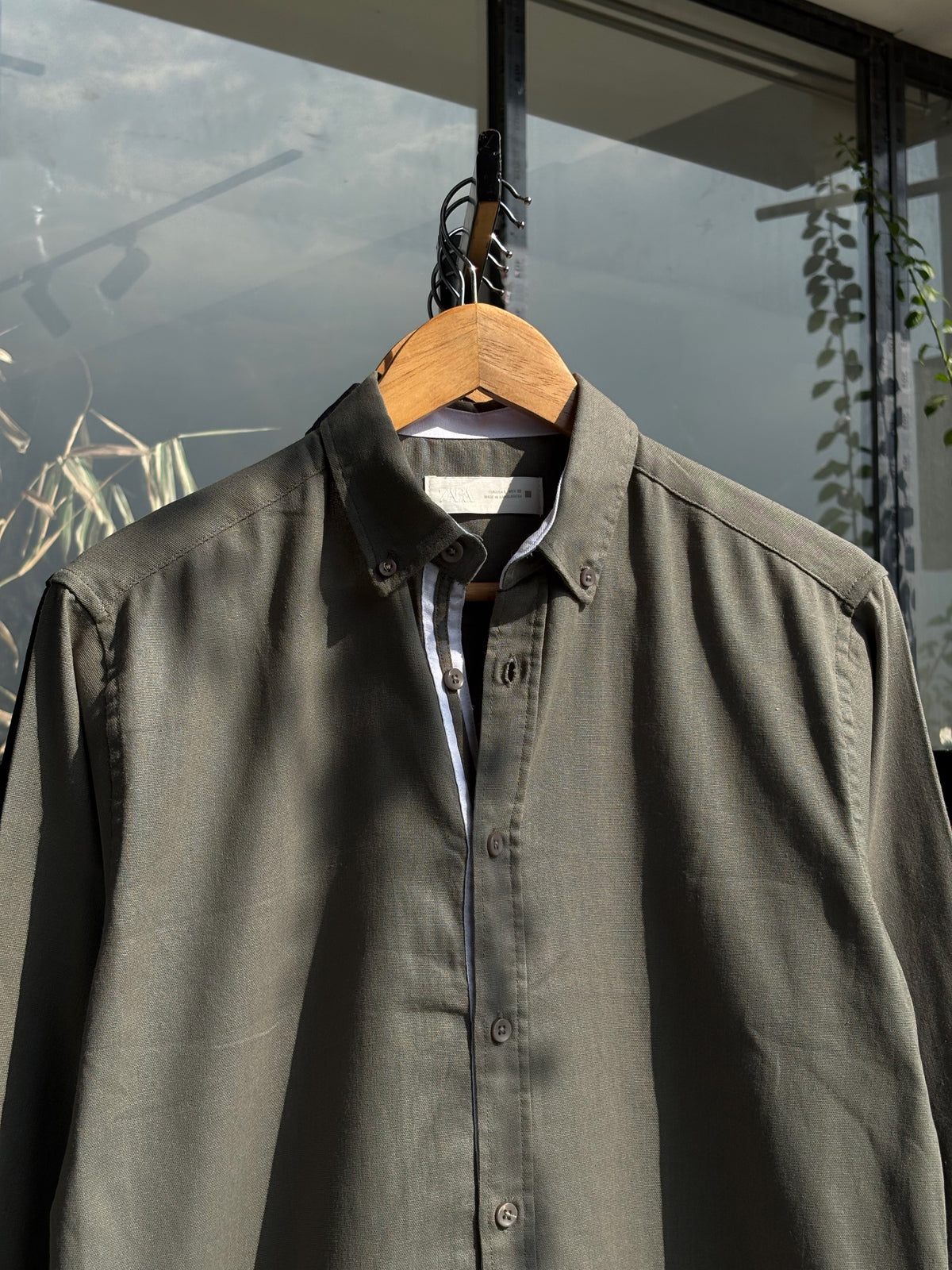 FINIPIQ Signature (Dark Olive) Oxford Shirt.🍂