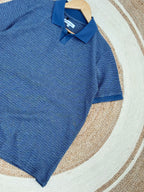 V Neck Polo sky blue