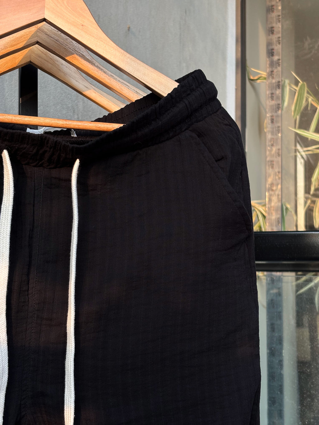 Finipiq (Black) Flow Baggy Linen Pant.🍃