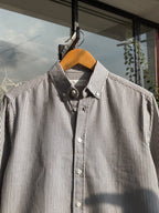 FINIPIQ Classic Striped (Charcoal Grey) Shirt.🍂