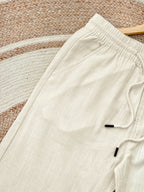Finipiq- Export Quality Regular fit (Beige) Linen pant.