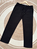 Finipiq- Export Quality Regular fit (Black) Linen pant.