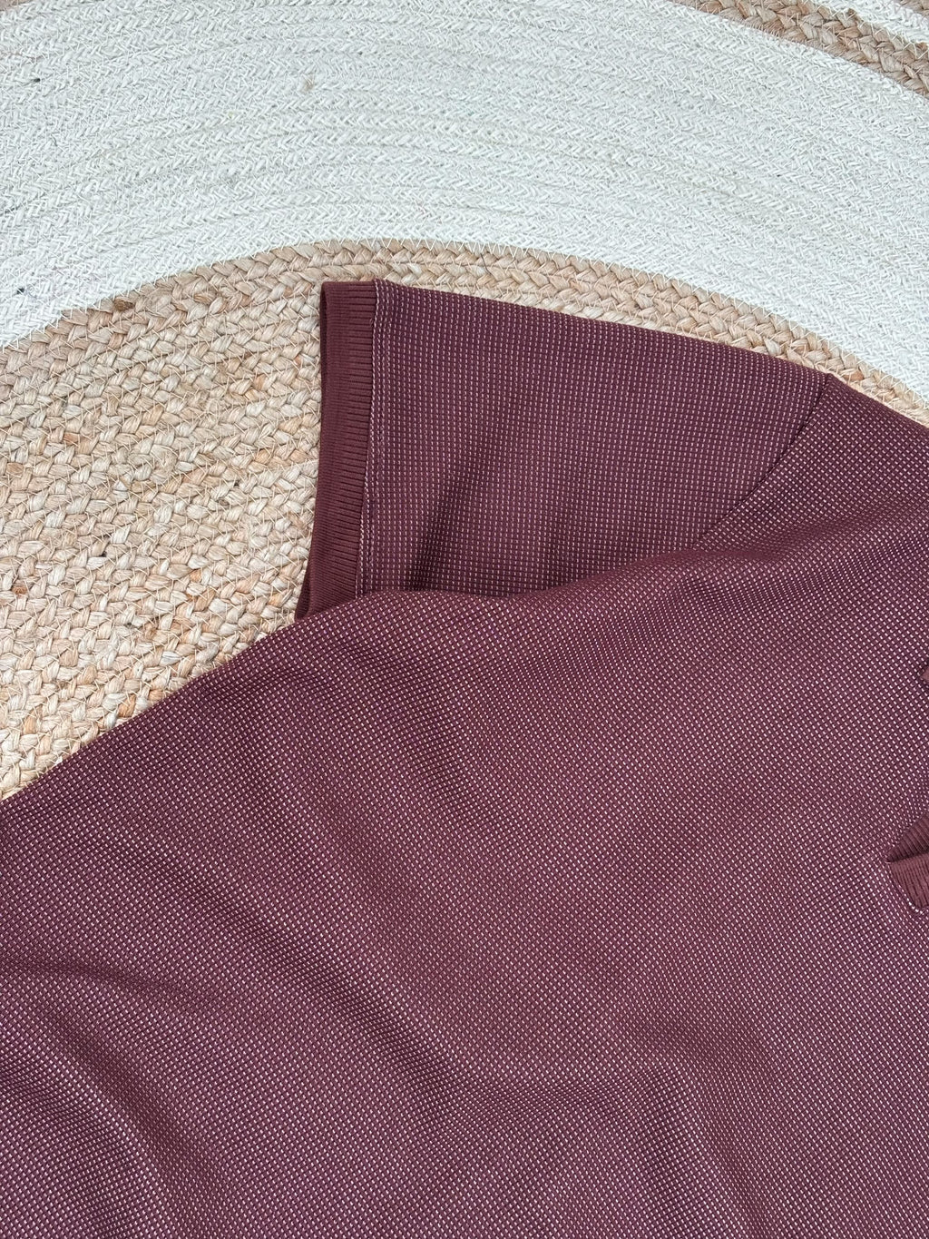 V Neck Polo coffee