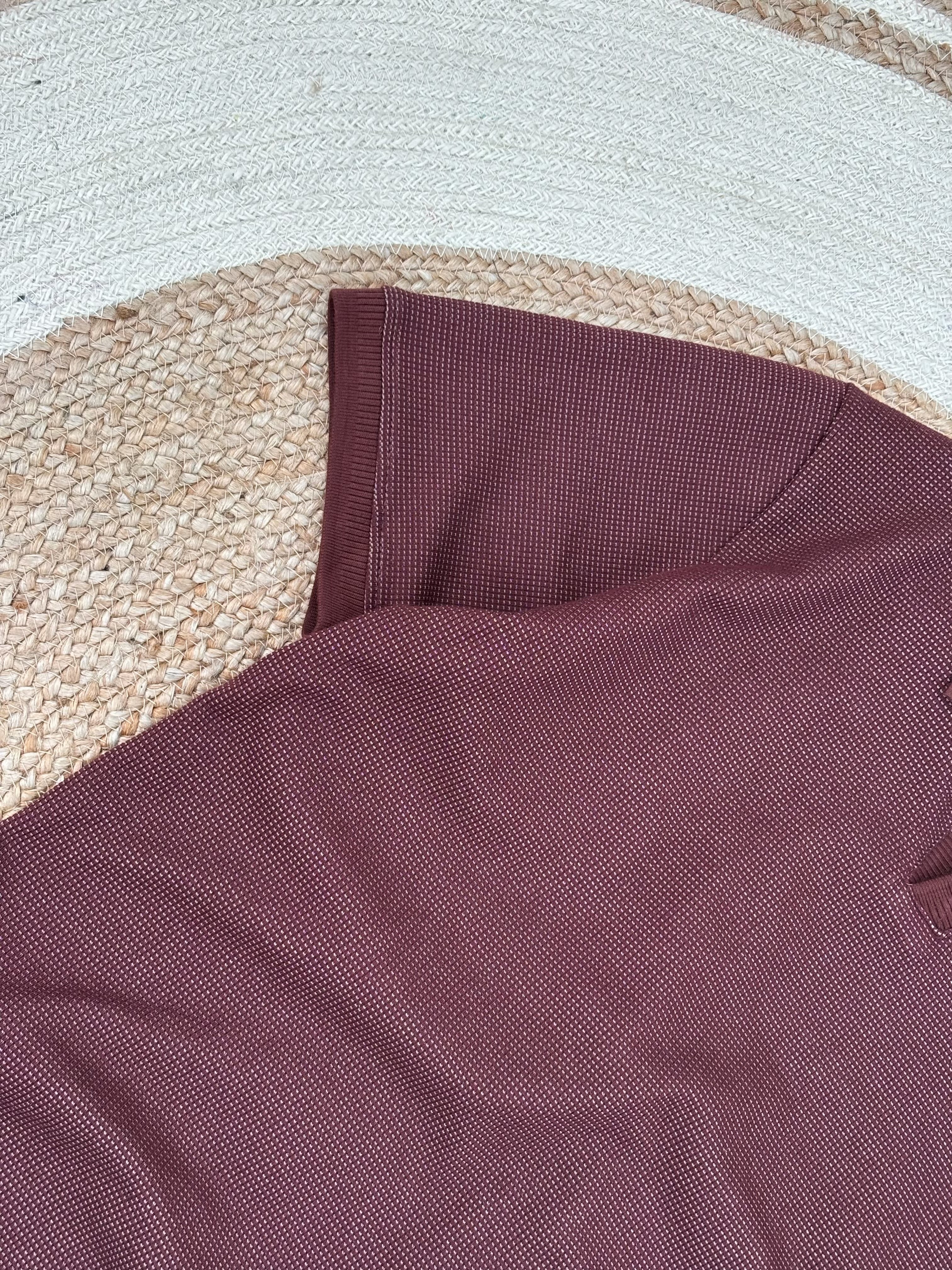 V Neck Polo coffee