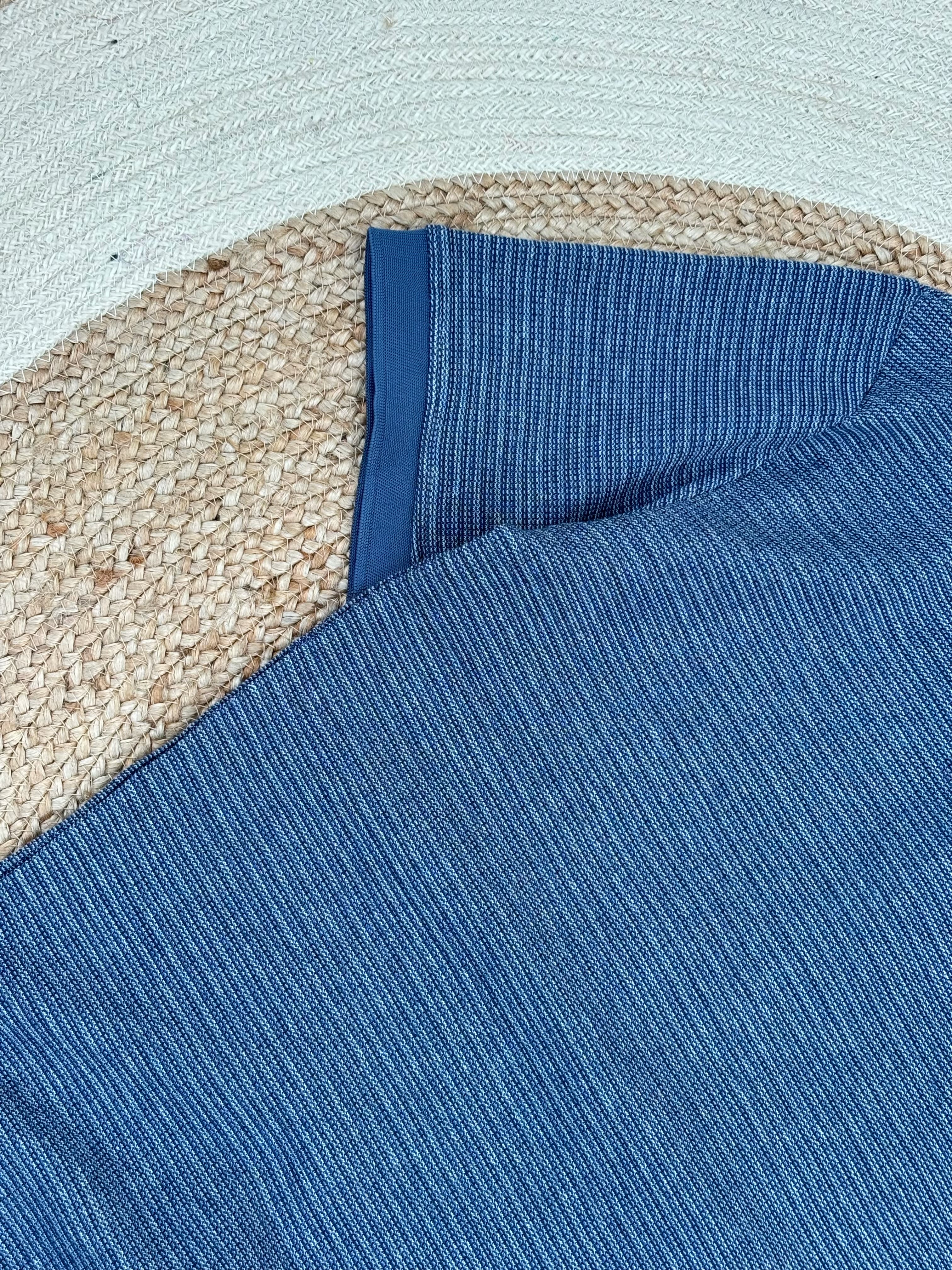 V Neck Polo sky blue