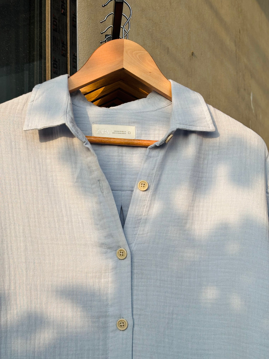 FINIPIQ (Sky Blue) Sunday Oversized Shirt.🍃