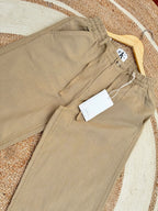 Semi-Baggy Light Olive Linen pant