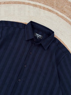 Stripe Cotton navy blue shirt