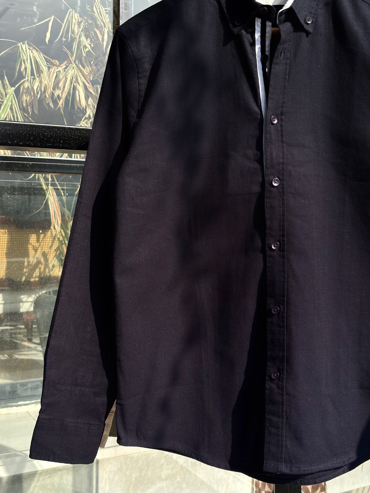 FINIPIQ Signature (Navy Blue) Oxford Shirt.🍂